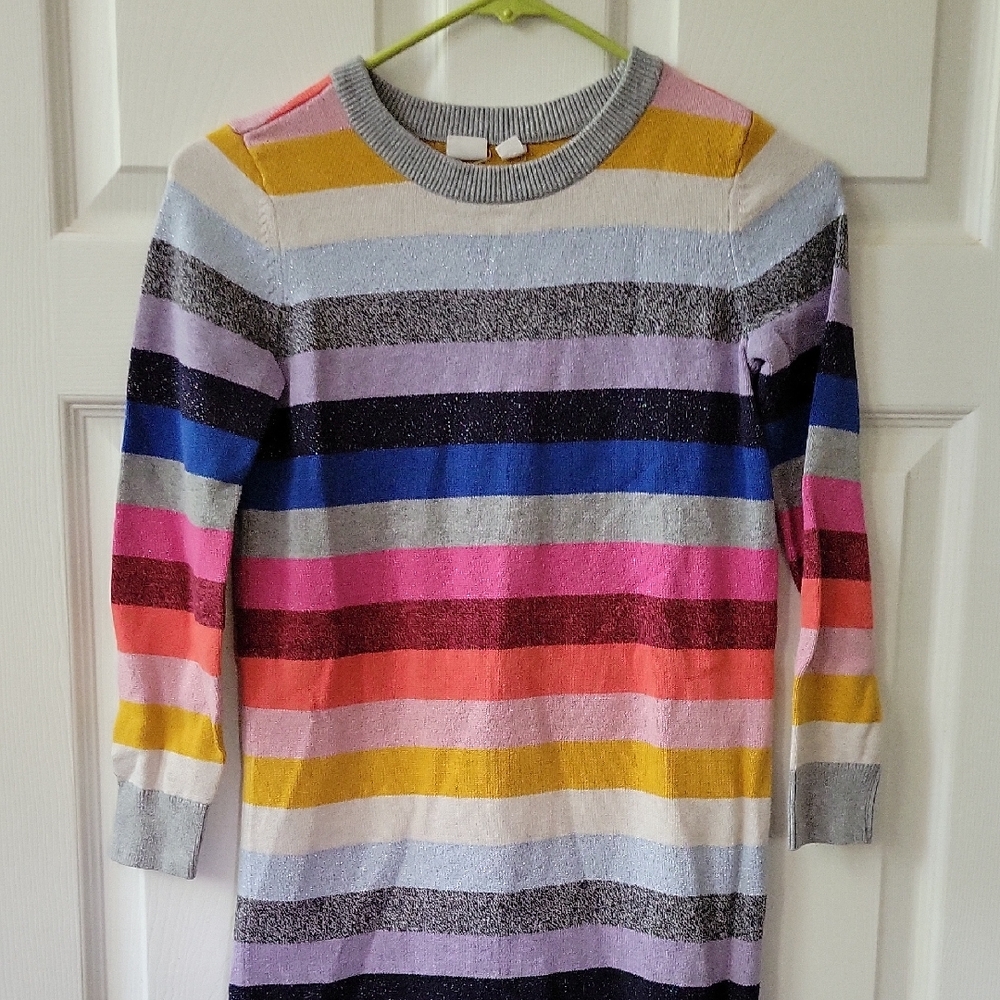 GAP Kids Striped Sweater with Yellow and Gray